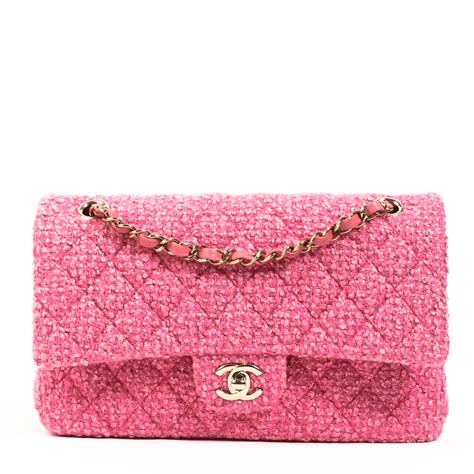 chanel pink silver metallic tweed fabric knit bag|Chanel burgundy bag.